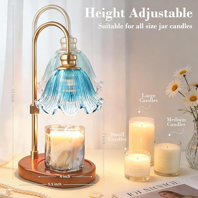 Banbanda Candle Warmer Lamp with Timer: Mothers Day Gifts,Birthday Gifts for Women, House Warming Gifts New Home Decor – Height Adjustable Candle Lamp
