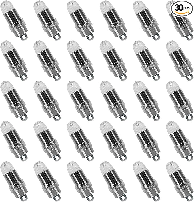 30x Battery Operated LED Party Lights Seasonal Lighting for Balloons Paper Lanterns, Waterproof - Warm White