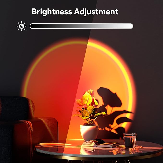 Bavcieu Sunset Lamp Projection Led Lights with Remote, Multicolor Night Light 360° Rotation Rainbow Lights 4 Modes Setting for Photography/Selfie/Party/Home/Living Room/Bedroom Decor, Gifts for Women