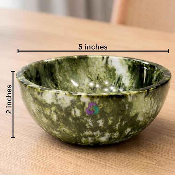 Elegant Handcrafted Resin Bowl – Glossy Amber Finish Decorative & Functional Use | Resin Decorative Bowl Centerpiece Table Decorations, Fruit Basket for Coffee Table, Kitchen Decor (Green Onyx)