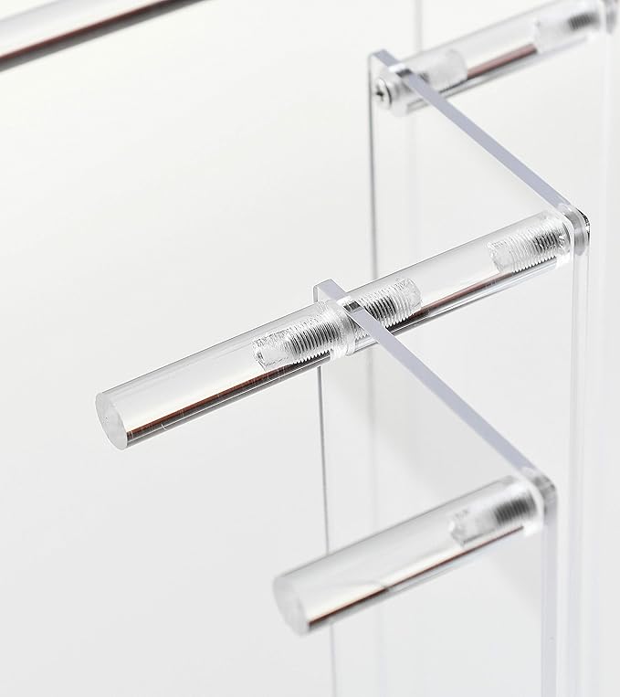 3 Steps Clear Acrylic Display Riser Cupcake Stand Display for Decoration and Organizer