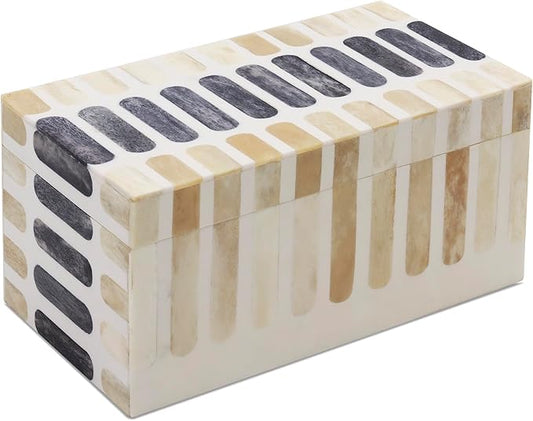 Handicrafts Home Decorative Organizer Box 10x5 – Large Keepsake Box with Lid, Modern Decorative Storage Box, Bohemian Coffee Table Décor, Jewelry & Memory Box, Decorative Accent Box for Home Décor