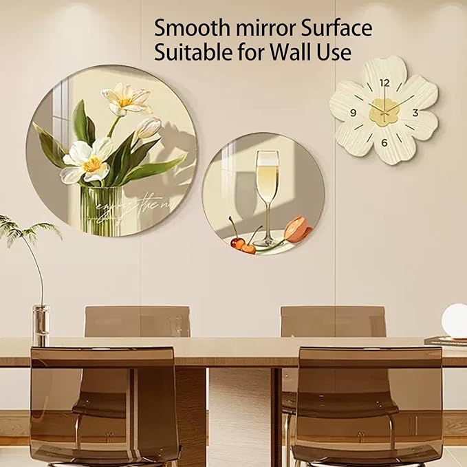 12PCS Acrylic Round Mirrors for Centerpieces, Circle Mirror Centerpieces for Tables Centerpieces & Wedding Decorations & Baby Shower Party & Christmas Decorations (12 * 12inch)