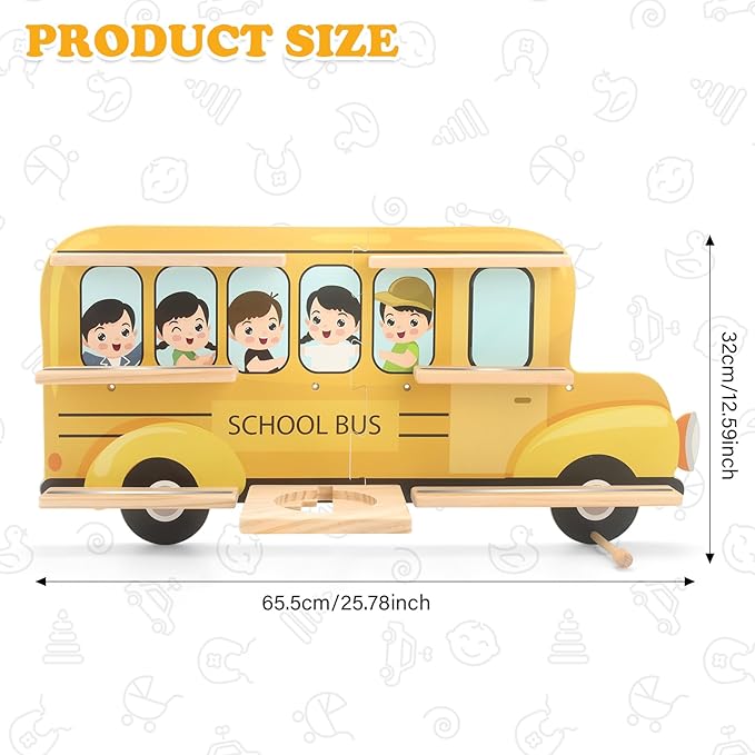 School Car for Tonies Box 1/2 Tonies Figures Organizer Storage Shelf Wall Mounted, Magnetic Display Collection 30~40 Characters Floating Shelves Storage Player, Earphones