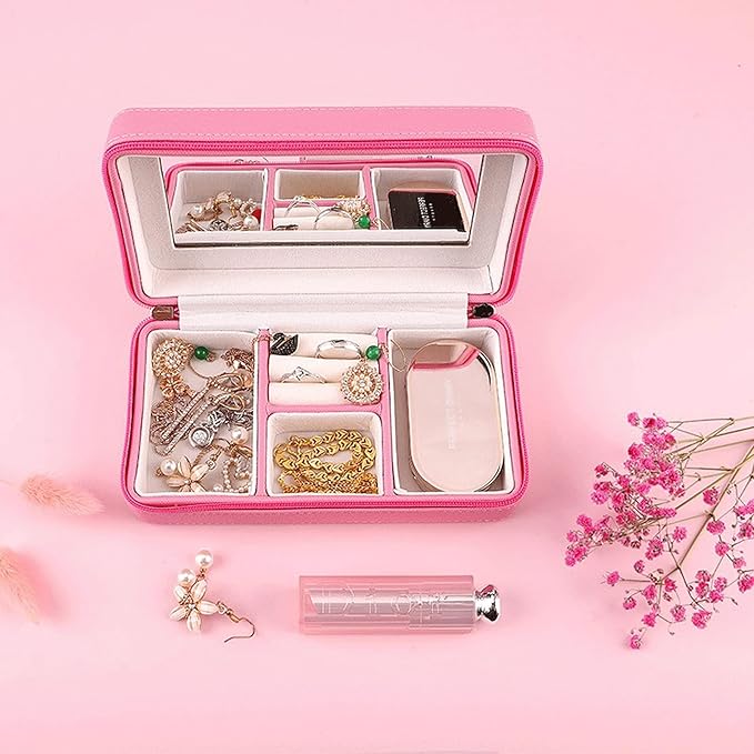 Jewellery Box Jewelry Box Logos Travel Comestic Jewelry Casket Organizer Makeup Storage Box Beauty Container Necklace Gift