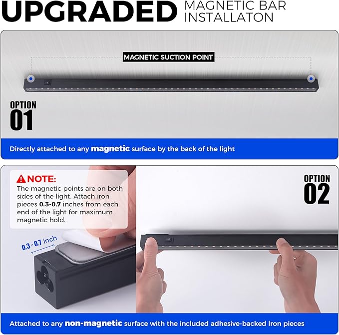 Barrina T5 Grow Lights for Indoor Plants, 2FT 5000K Full Spectrum LED Grow Light with Black Cover, T5 Grow Light Strip, Under Cabinet Plant Light with Switch Cord, Linkable, Plug and Play, 4 Packs