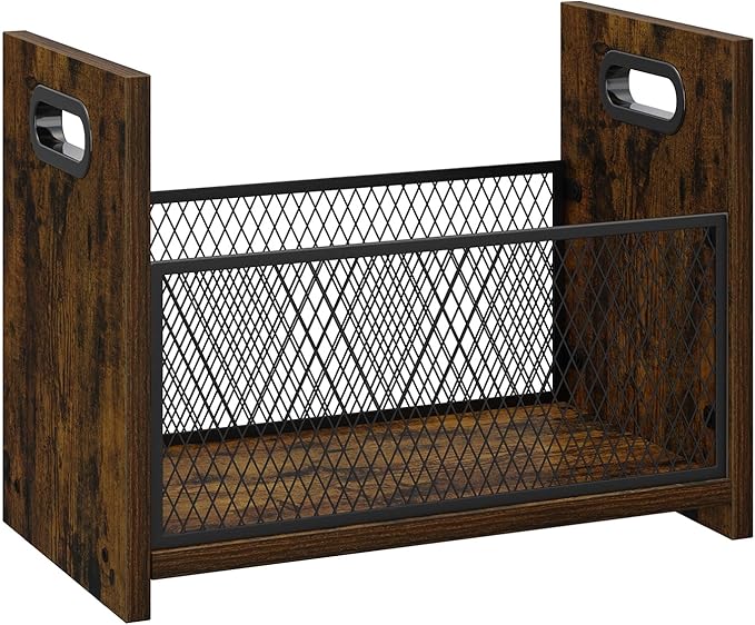 Large Magazine Rack Floor, Vinyl Record Storage, Magazine File Holder Storage Basket for Letters, Books, Newspapers, Desktop and Home Office, 15.35" L x 8.7" W x 11.8" H