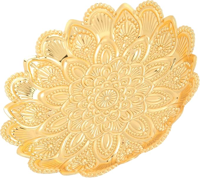 Jewelry And Make Up Organizer Vintage Decorative Tray Dessert Plate Jewelry Dish Snack Tray Key Bowls For Tableware Bar Cafe