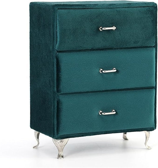 Jewelry Box Flannel Jewelry Organizer Small Sofa Shape Jewelry Organizer Makeup Mirror Ring Organizer Jewelry Makeup Organizer Jewelry Organizer Drawer Jewelry Boxes Organizer ( Color : Green , Size :