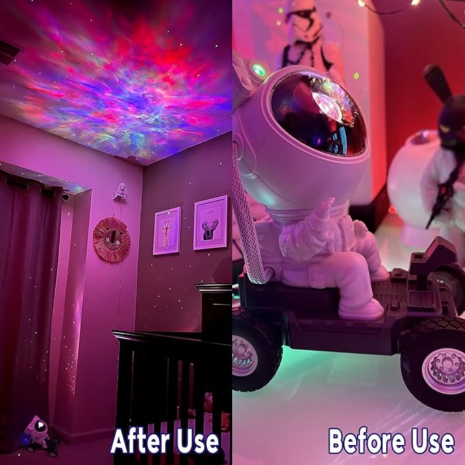Astronaut Space Man Buddy Projector, 360° Star Projector Galaxy Nebula Light Sky LED Night Light Space Starlight Spaceman Lamp Gift for Kids Adults Bedroom Ceiling Room Decor