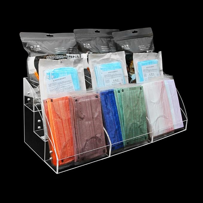 Clear Display Risers Stand Acrylic Display Shelf 1 2 3 Tiers Organizers For Dessert Figures Makeup