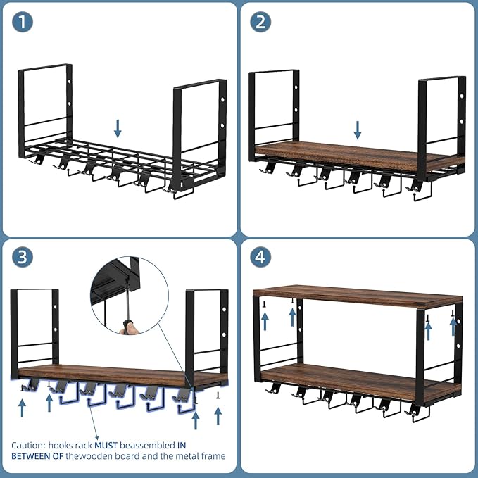 TJ.MOREE 2 Tier Floating Shelf Compatible with Tonal Accessories, T-Bracket Lock Adapters Hanger, Wall Mount Home Gym Storage Rack for Fitness Equipment