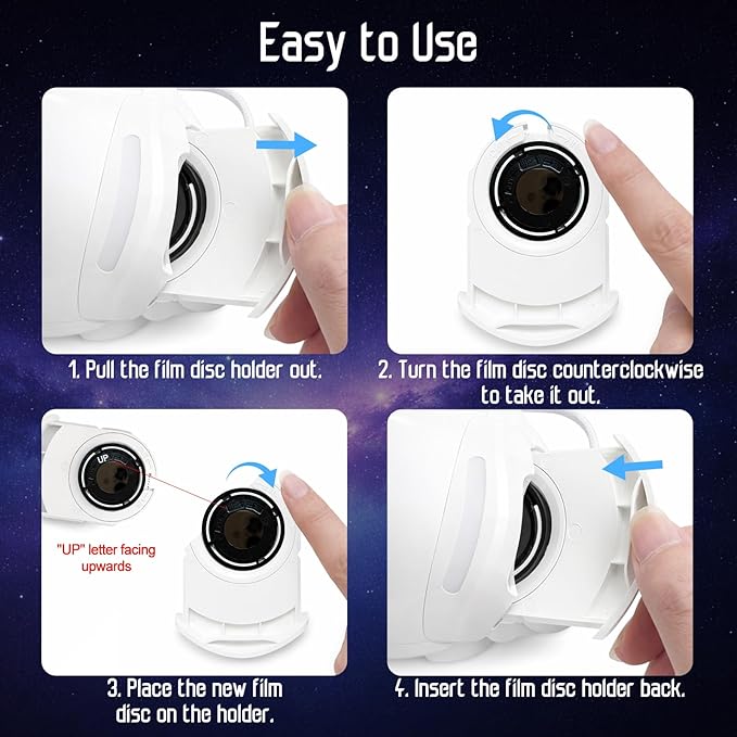 Upgraded Planetarium Projector with White Noise & Bluetooth Speaker, Astronaut Space Light Galaxy Projector for Bedroom, Ceiling Star Night Lights for Kid Adult Mood Lighting with Timer, Bedroom Decor