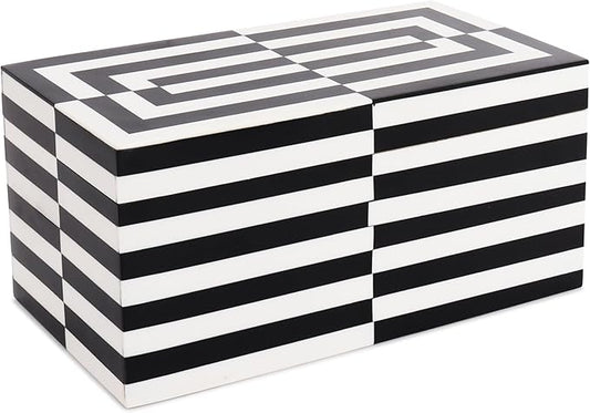 Handicrafts Home Decorative Organizer Box 10x5 – Large Keepsake Box with Lid, Modern Decorative Storage Box, Bohemian Coffee Table Décor, Jewelry & Memory Box, Decorative Accent Box for Home Décor