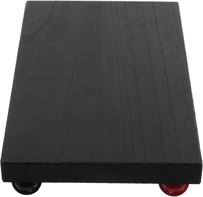 Wood Vanity Tray Rectangular Medium Size Black Solid Wood Organizer for Makeup and Perfume Desk Or Dresser Decorative Storage Tray for Home Office