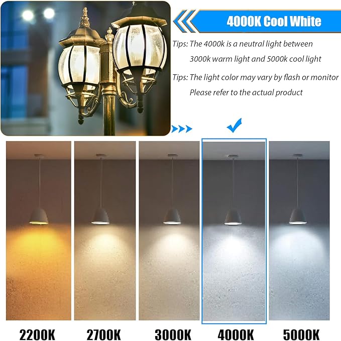 8 Pack Dimmable LED Edison Bulbs 40W Equivalent, ST19/ST58 4W Vintage LED Light Bulbs for Home Lighting, 90 CRI, 450LM, E26 Base, 4000K Cool White