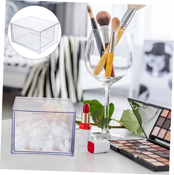 Detachable Transparent Jewelry Storage Box Stackable Organizer for Cosmetics and Tiny Items for Home Office Parties Elegant Design