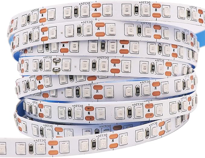 12V 5M/16.4ft LED Strip Light Natural White 4000K 600LEDs Flexible SMD2835 High Brightness No-Waterproof IP20 LED Tape Lights for Bedroom Kitchen Party etc(No Power Supply)