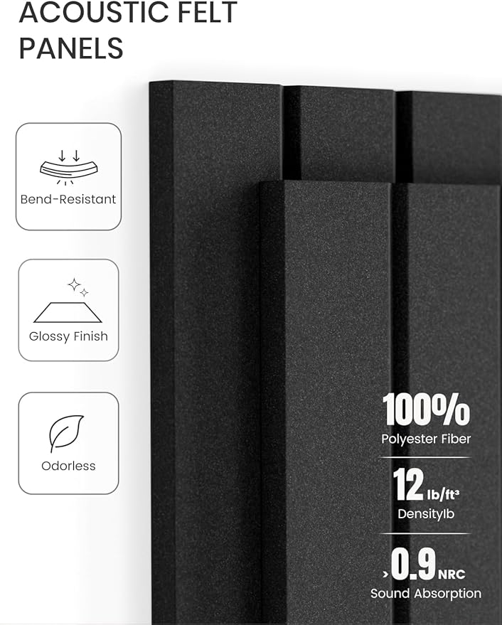 Fluxynara Large Felt Bulletin Board 36" x 24" Cork Board Alternative-6 Pack with 40 Safe Removable Adhesive Tabs, Cork Boards for Walls Cork Board for Home Office Classroom Pin Board (Charcoal Gray)