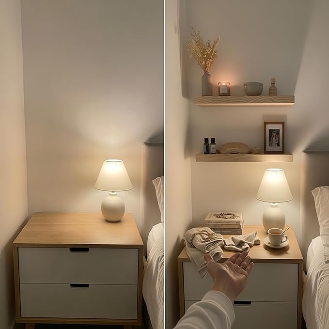 BAOBAB WORKSHOP Wood Floating Shelves for Bathroom Wall - Long Shelf 36 inch - Floating Wooden Shelves for Bedroom Kitchen Living Room - Natural Wood Shelves, 36 x 6.7 Inch, Set of 2