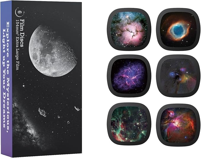 Realistic Discs - Discs for Ainael Galaxy Projector, 5k Ultra HD Slide for Home Planetarium, 6 Discs Set Without Projector (Nebula 2)