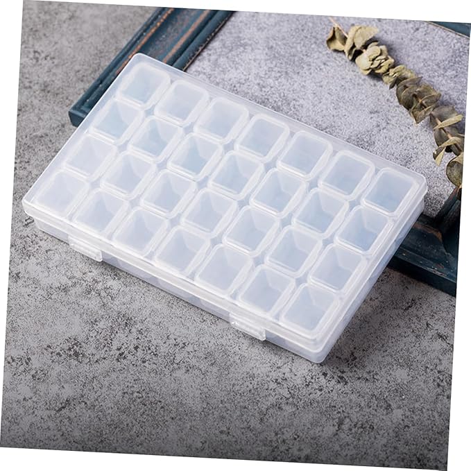 PRETYZOOM Small Jewelry Holder Box Portable Earring Organizer Makeup Organizer for Travel