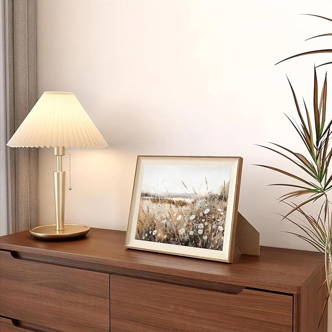 ASTRDECOR Framed Vintage Wall Art Home Decor, Farmhouse Decor Wall Art Autumn Country Wildflower Field Nature Canvas Art Wall Decor Living Room, Vintage Oil Painting Botanical Art Prints Decor-10''x12''