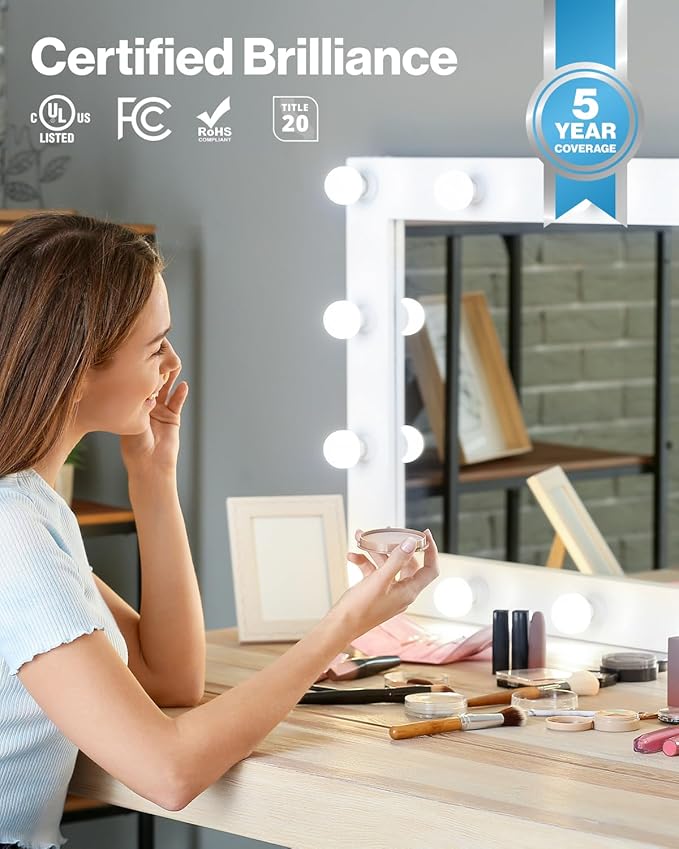 Sunco 12 Pack G25 LED Light Bulbs, Globe Vanity Lights for Bathroom High Output, 1000 LM, 11W (100W Equivalent), 5000K Daylight, Dimmable, E26 Base, Round Frosted Decorative Bulb UL