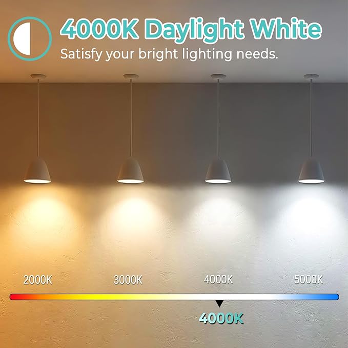 Brightever E26 LED Edison Bulbs 60 Watt Equivalent, 6W ST58 Super Bright 4000K Neutral Daylight White Vintage Bulbs, Clear Glass Antique Style 700Lumens LED Filament Lightbulbs, Non-dimmable, 8 Packs