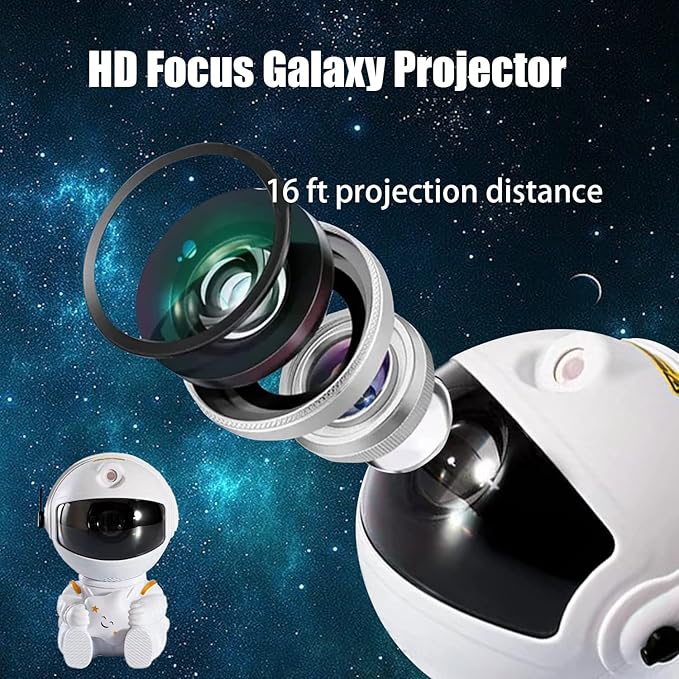 Astronaut Star Projector, Galaxy Projector Light, Kids Night Light, Nebula Star Ceiling Night Light with Remote,Gifts for Birthdays, Valentine's Day, Christmas