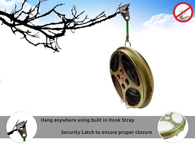 W4W Portable Mosquito Coil Holder - Mosquito Coil & Incense Burner for Outdoor use, Pool Side, Patio, Deck, Camping, Hiking, etc.(Includes Set of 2 Holders)