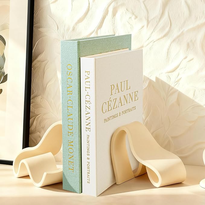 Aesthetic Decorative Books - Fake Books Storage Box for Decoration - Set of 2 Linen Coffee Table Decor - Photo Storage Keepsake Box for Room Bookshelf Decor, Sage