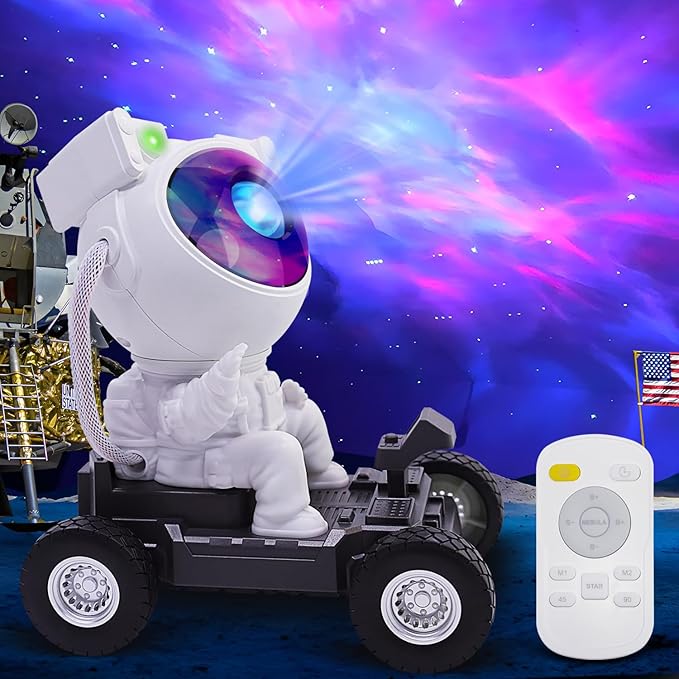 Astronaut Space Man Buddy Projector, 360° Star Projector Galaxy Nebula Light Sky LED Night Light Space Starlight Spaceman Lamp Gift for Kids Adults Bedroom Ceiling Room Decor