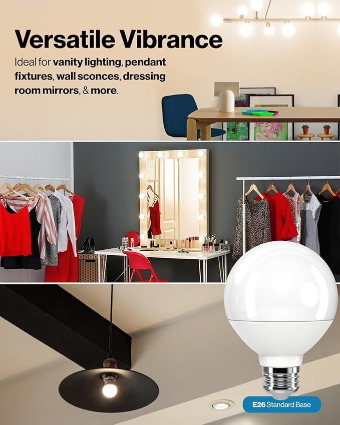 Sunco 12 Pack G25 LED Light Bulbs, Globe Vanity Lights for Bathroom High Output, 1000 LM, 11W (100W Equivalent), 3000K Warm White, Dimmable, E26 Base, Round Frosted Decorative Bulb UL