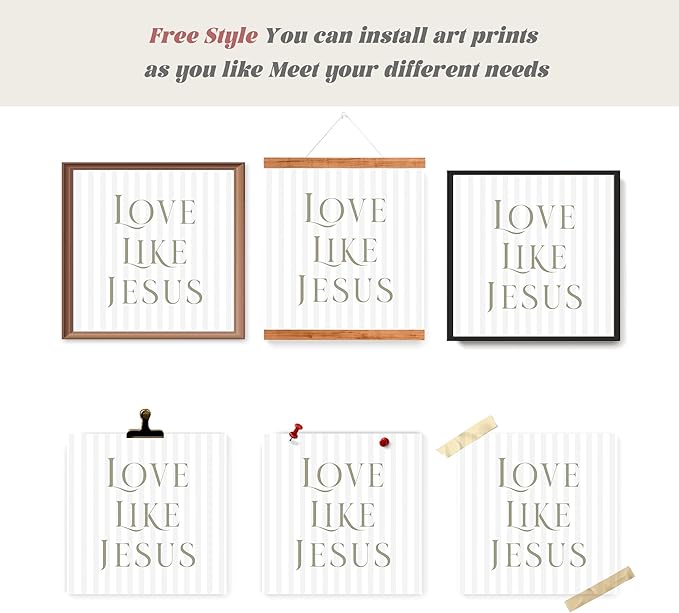 LARTSFRO Coquette Beige Bow Jesus Wall Art Decor Posters, Beige Bow Christian Room Bedroom Bathroom Wall Art Decor Aesthetic for Teen Girls Gifts, Inspirational Bible Verses Bow Wall Decor, 10x10 Inch Set of 4 Bow Pictures (UNFRAMED)