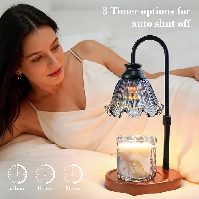 Banbanda Candle Warmer Lamp with Timer: Mothers Day Gifts,Birthday Gifts for Women, House Warming Gifts New Home Decor – Height Adjustable Candle Lamp