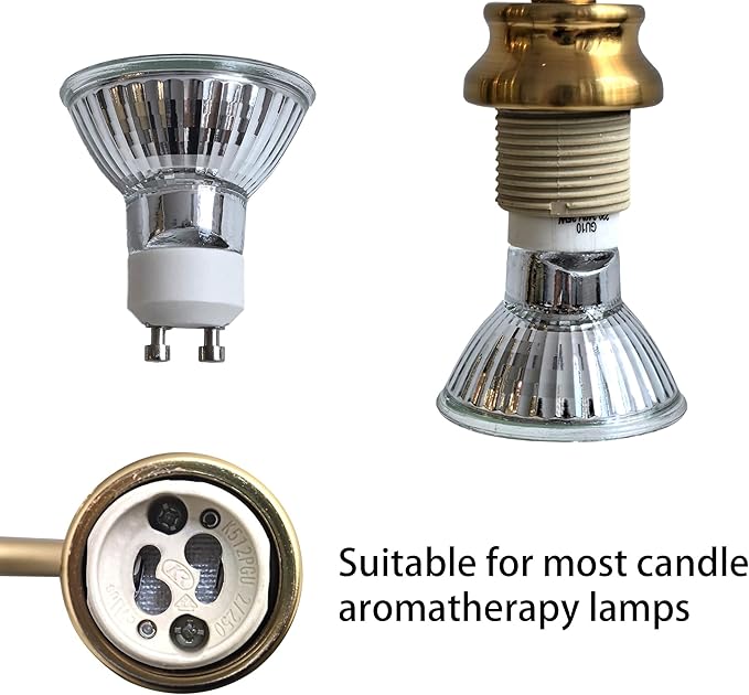 2Pcs Candle Warmer Light Bulbs Accessories, 35 Watt Wax Warmer Bulbs for Full Size Adjustable Temperature Height Candle Warmer Lamp