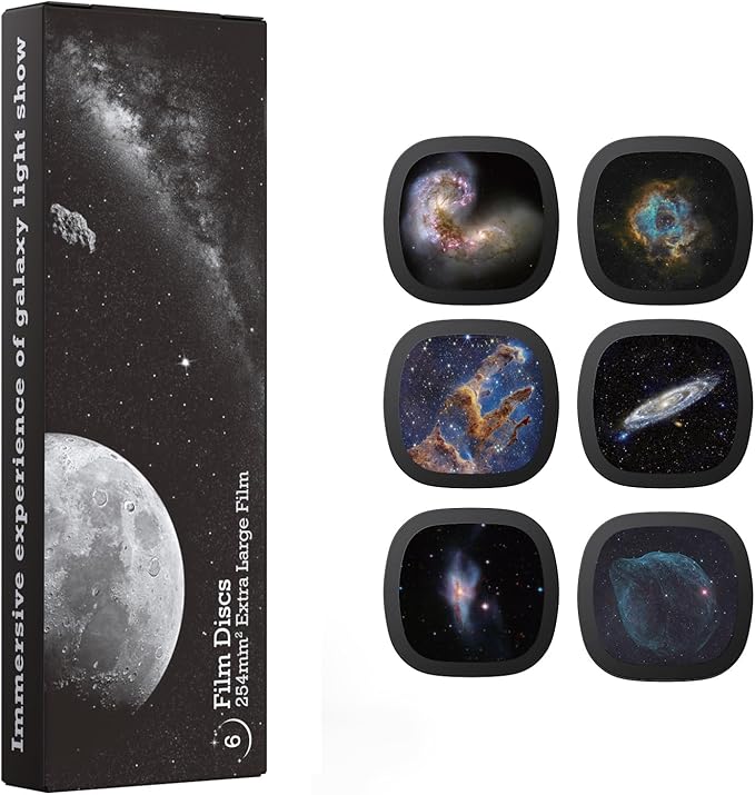 Galaxy Projector Disc – Ultra HD Projector Slide, Compatible Galaxy Projectors and Model SKE-TKQ01 & BL-DQY02 Projectors – 6 Disc Set