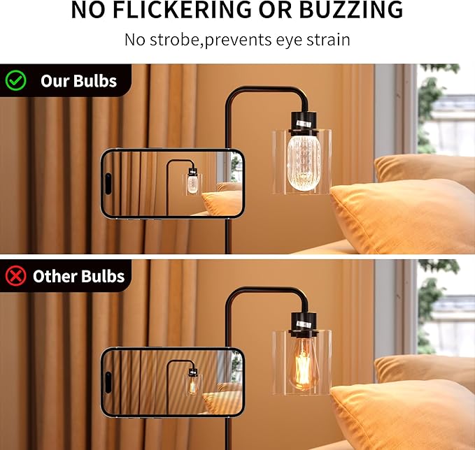 6pcs Acrylic Decorative E26 LED Light Bulbs 5w Equivalent 30 watt, Unique Fancy Light Bulb Warm White 4000k,Non-dimmable Lightbulbs for Living Room Dining Room,150 Lumens (B003-Warm White-4000k, 6pcs)