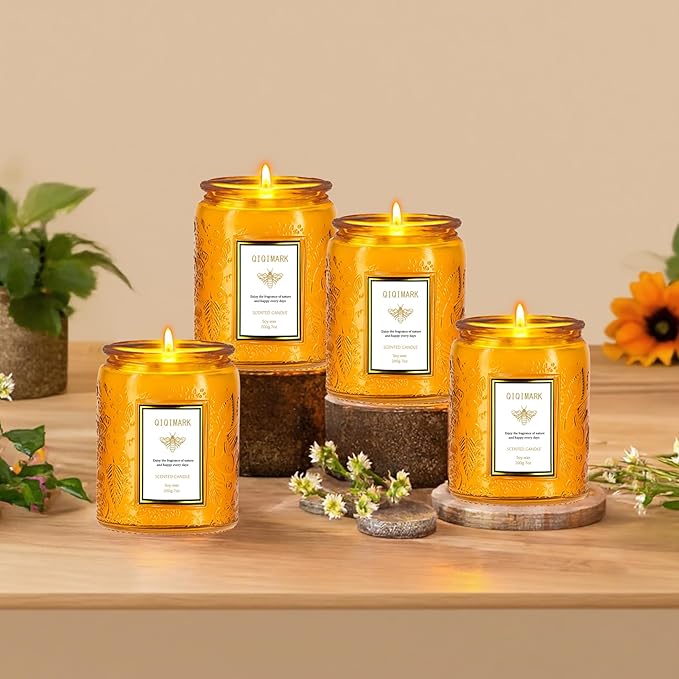 Mother’s Day Candles Gift Set for Mom, Natural Soy Wax Scented Jar Candles 6-Pack, Aromatherapy Candles for Home, 42oz 300 Hours Long Lasting, Gifts for Women