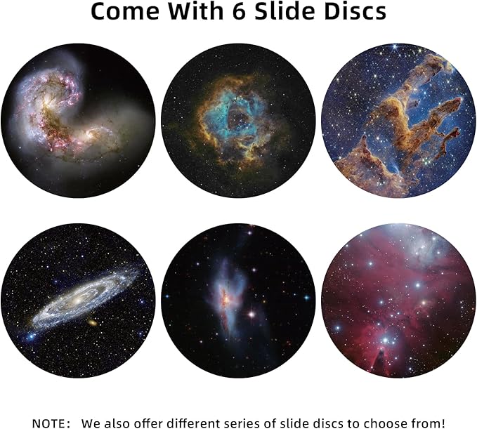 Realistic Discs - Discs for Ainael Meteor and Galaxy Projector, 5k Ultra HD Slide for Home Planetarium, 6 Discs Set Without Projector (Nebula 3)