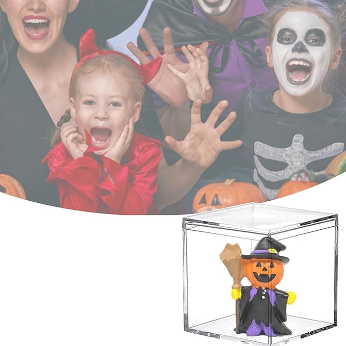 KissYou Small Acrylic Box with Lid Clear Square Cube Transparent Candy Jewelry Storage Containers Graduation Wedding Birthday Party Candy Boxes Decorations