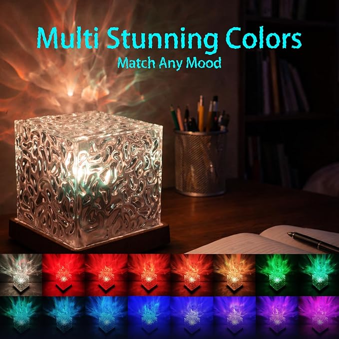 Ocean Wave Projector Light, Ocean Lamp, 16 Colors with Controller, Night Light for Kids and Adults, Gift for Birthday and Festival, for Room Decoration and Lighting (Ocean Wave)