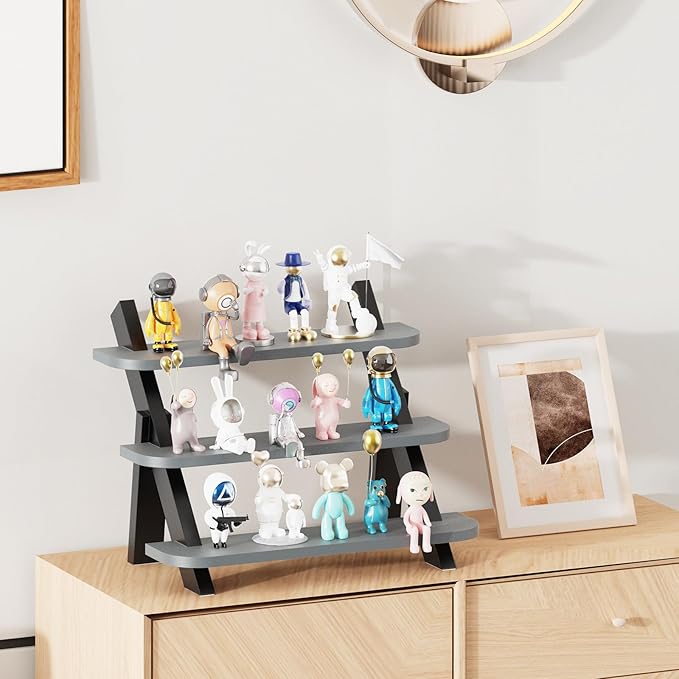 Perfume Organizer for Women, Wooden Display Shelf Perfume Holder, Cologne Stand 3 Tier Spice Rack Organizer for Display Stand for Vendor Events, Cupcake, Dessert