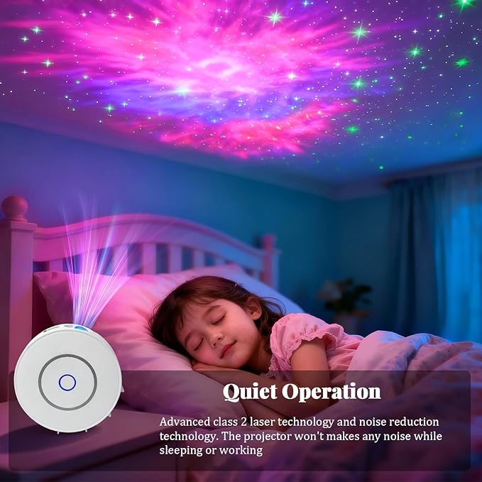 LIUYANG Galaxy Projector for Bedroom, Voice Control Star Projector with Nebula, Night Light for Kids Adults Room Decor Home Party Bar, Compatible with Alexa & Google Home Birthday Valentines Day Gifts
