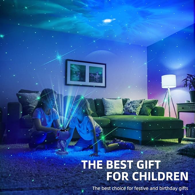 Galaxy Projector Night Light,Bedroom Decoration, LED Lights,Star Projector with Nebula Moon, Bluetooth, White Noise, Remote Control,Gift idea for Boys