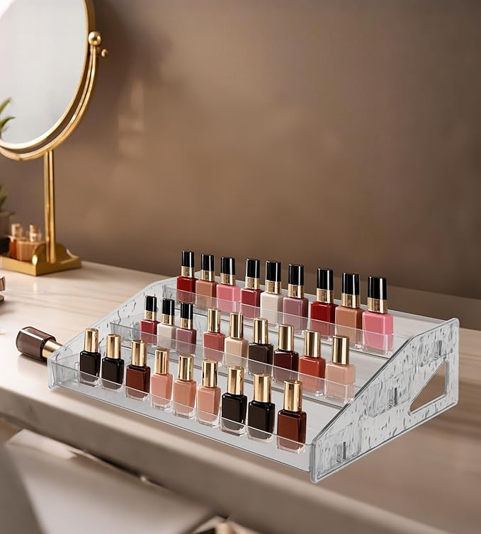 Acrylic Display Riser, 3 Tier Perfume Organizer Stand, Cupcake Holder, Display Shelf for Figures and Collection, Dessert Shelves