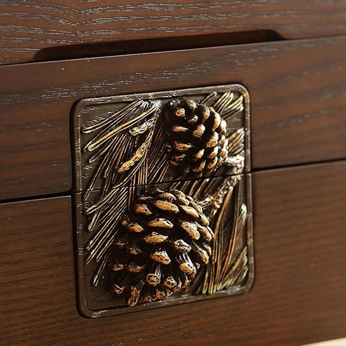 Makeup Organizers Wooden Box Jewelry Box Watch Storage Box with Drawer Double-Layer Jewelry Box Retro Jewelry Box Bracelet Watch Box Gift Jewelry Case