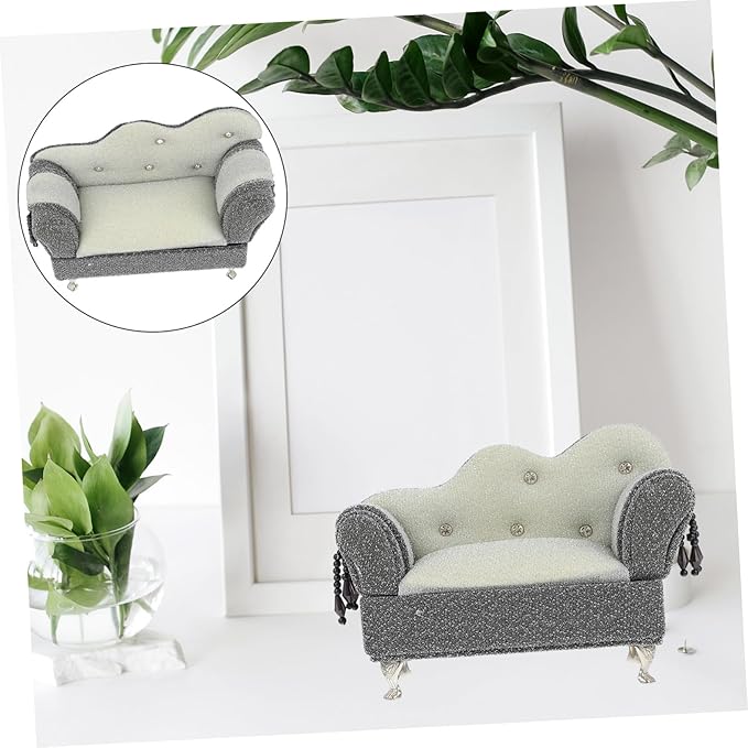 Hemobllo 1pc Sofa Shape Jewelry Box Organizer for Earrings and Necklaces Unique Desktop Ornament for Stylish Storage for and Special Occasions
