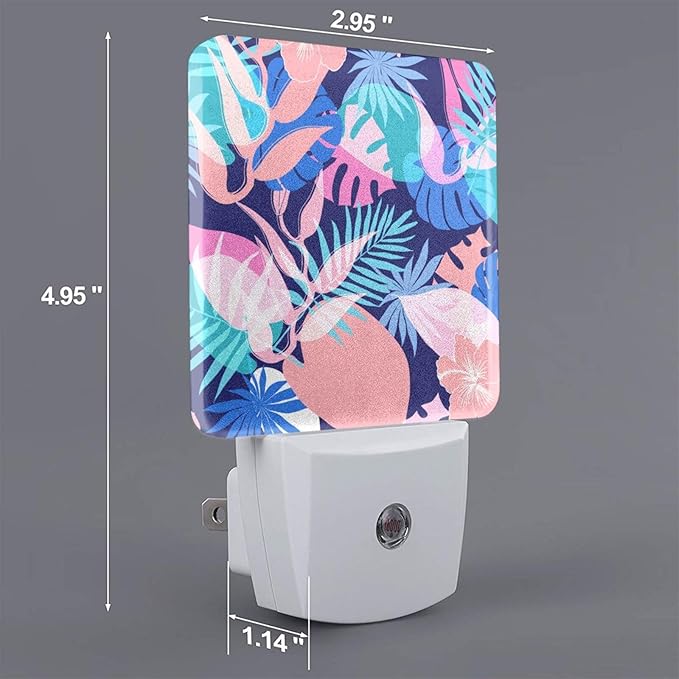 Night Light Plug-in Dusk to Dawn Smart Sensor White Led Nightlight for Bedroom Bathroom Kitchen Hallway Stairs Energy Efficient Decor Desk Lamp